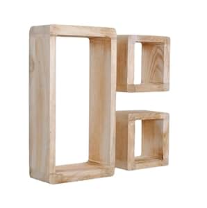 murale &eacute;tag&egrave;re en bois massif brun clair: Cuisine