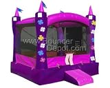 Pink Princess Castle Residential inflatable bounce-house