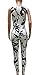 Mr.Seven Womens Sleeveless Deep V-neck Floral Printed Long Pants Jumpsuits Rompers