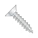 #12 x 1" Type A Self-Tapping Screws/Phillips/Flat Undercut Head/Steel/Zinc (Carton: 5,000 pcs)
