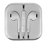 eG-case Earpods Headset Volume Control and Mic Headphones for iPhone 5 4 4S 3GS White
