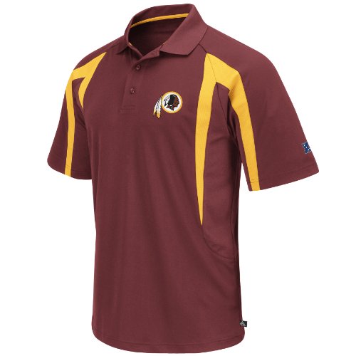 NFL Washington Redskins Classic III Polo (Dark Garnet/Yellow Gold, Medium)