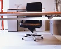 Floordirekt ECO V Bodenschutzmatte - 120x150cm - für Hartböden (Parkett, Laminat, etc.)