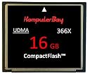 Komputerbay 16GB High Speed Compact Flash CF 366X Ultra High Speed Carte 24MB/s &eacute;crivez et 53MB/s lire