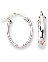 Childs 14k Gold Oval Hoop Earrings