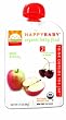HAPPYBABY Organic Baby Food, Stage 2, Apple & Cherry, 3.5-Ounce Pouches (Pack of 16)