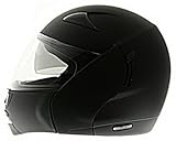 Eclipse Flat Black Matte Full Face DOT Modular Motorcycle Helmet