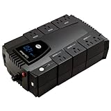 Cyberpower CP600LCD UPS - 600VA/340W LCD Display 8-Outlet RJ11/ Compact Design EMI/RFI