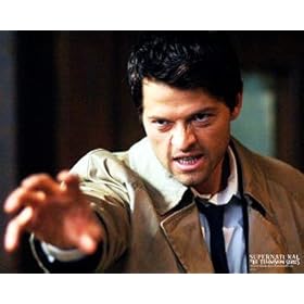 Supernatural Castiel Snarling 8x10 Color Photo
