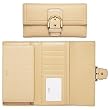 AUTHENTIC COACH SOHO LEATHER CHECKBOOK WALLET 41266 (Sand)