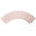 Baloray Filigree Little Vine Lace Laser Cut Cupcake Wrapper Liner Baking Cup Muffin Case Trays Wedding Birthday Party Decoration (Pink, 12)