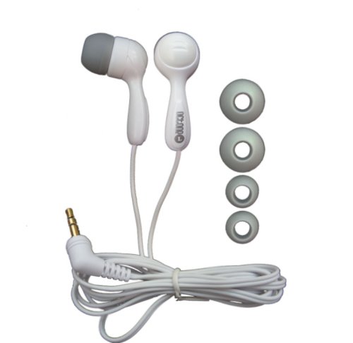 Childrens Toyshop  Electronics : Groove Buds Noise Isolating Hi-Fi Quality Ear Buds Earphone (White)