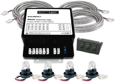 60 Watt Hide-A-Way Strobe Kit - 6 Outlet / 7 Flash Patterns / 4 Bulbs