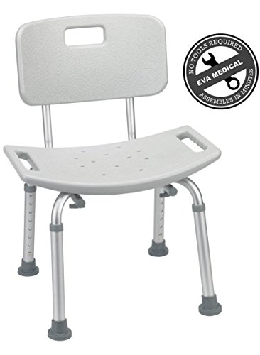 2016 Tool-free Spa Bath Tub Bathtub Shower Chair Seat Bench with Back