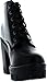 Bamboo Jonas-02 Women Lace Up Chunky Heel Lug Sole Platform Combat Ankle Bootie