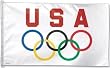 Olympic 3ft x 5ft Polyester Flag