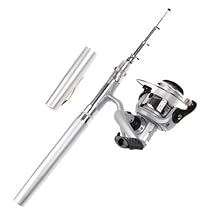 Mini Aluminum Pocket Pen Fishing Rod Pole + Reel