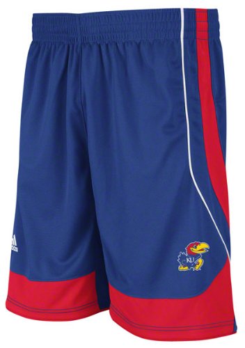 Kansas Jayhawks Adult Replica Basketball Shorts by Adidas - Royal