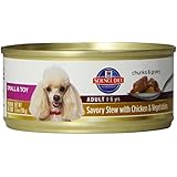 Hill's Science Diet Adult Small and Toy Savory Stew Chicken/Vegetables Dog Food Can, 5.5-Ounce, 24-Pack