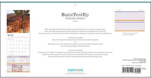 BasixToolUp Calendar Pocket Attachment by Countmein Design, Inc.