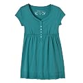 Girls' Mossimo Supply Co. Short-Sleeve Henley Knit Top - Blue