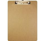 Bazic Hardboard Clipboard with Low Profile Clip, Standard Size (Case of 24)