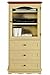 French Country Media Cabinet, 1-DOOR/3-DRAWER, MAPLE/ANT CREAM