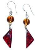 Cognac Amber Earrings on 925 sterling silver 41e4dQ2KgjL. SL160 Cognac Amber Earrings on 925 sterling silver