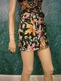 Christian Dior - $820 New CHRISTIAN DIOR Black Flame Flower Denim Skirt 36 / 4