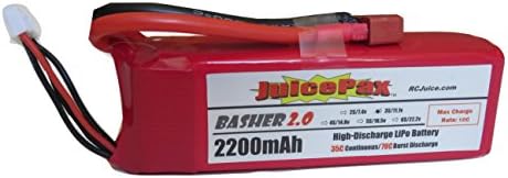 Basher 2.0 2200mah 3S 11.1V 35/70C LiPo Battery With T-Plug (Deans Style)