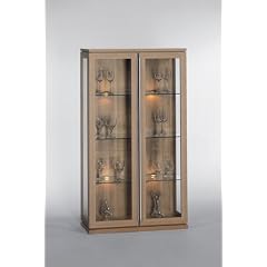 Vitrinenschrank, Farbe: Nussbaum hell, Qualit�t "Made in Germany"