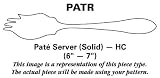 Vietri Aladdin-Pearlized Green(Antique Lattice) Pate Server Solid HC, Sterling Silver