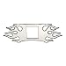 Bully Stainless Steel Flame Hitch Ornament ST-701P