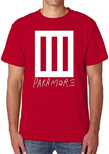Butshirt PARAMORE Mens Standard Weight T-Shirt Red Cotton Tshirt A0470