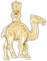 Dazzlers Solid 14k Gold 3D Camel Charm Pendant Available in three colors from jewelsberry (weights: 3.8 grams only)
