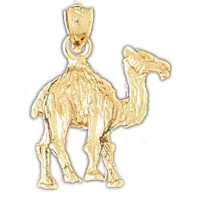 Cheap Girls Jewelry Dazzlers Solid 14k Gold 3D Camel Charm Pendant Available in three colors from jewelsberry (weights: 3.8 grams only) For Sale