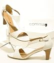Traumhafte COMMA Leder Sandalette offwhite