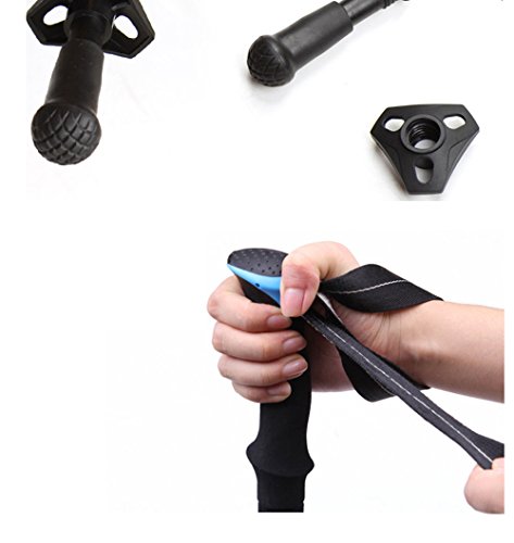 A Point Trekking Pole 1 pc Adjustable Telescoping Alpenstocks Ultralight Carbon Mountain Climbing Rod Outdoor Travel Rod Three Section Professional Carbon Fiber Stick (blue)