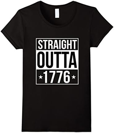Women's Straight Outta 1776 Medium Black