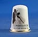 Porcelain China Collectable Thimble - Congratulations on your Wedding Day -- Free Gift Box