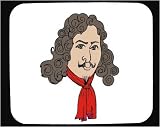 Decorated Mouse Pad with man, bust, Australia, portrait, scarf, mustache, Sydney