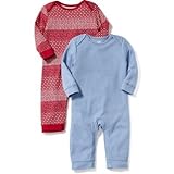 オールドネイビー OLD NAVY/ ワンピース2パック ブルーコンボ ロンパース長袖 3～6ヶ月【並行輸入】