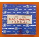 Satya Saibaba Nag Champa Incense Cones, Box of 12 Cones