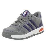 adidas Infant/Toddler BTB LT NBA Suns Basketball Shoe,Lead/Purple/Orange,4 W Toddler