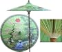 Asian Spring 7 Foot Patio Umbrella With Base - Spring Green