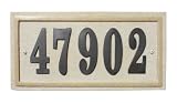 Qualarc RIG-4912 Ridgestone Rectangle Address Plaque System, Sandstone