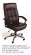 PREMIUM GRADE LEATHER EXECUTIVE CHAIR WITH GAS LIFT