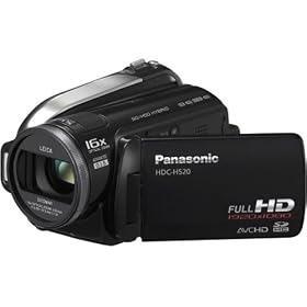 Panasonic HDC-HS20 High Definition Flash Memory Camcorder With 80GB Hard Disc Drive - Black