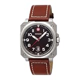 Wenger Men`s 72423 AeroGraph Cockpit Brown Leather Strap Watch