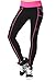 Neonysweets Womens Legging Sports Workout Tights Running Yoga Pants Black Rose L